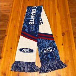 NY Giants Logo Scarf with Ford Emblem, 100 Anniversary